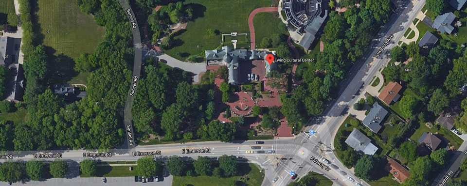 Arial photo of Ewing Manor