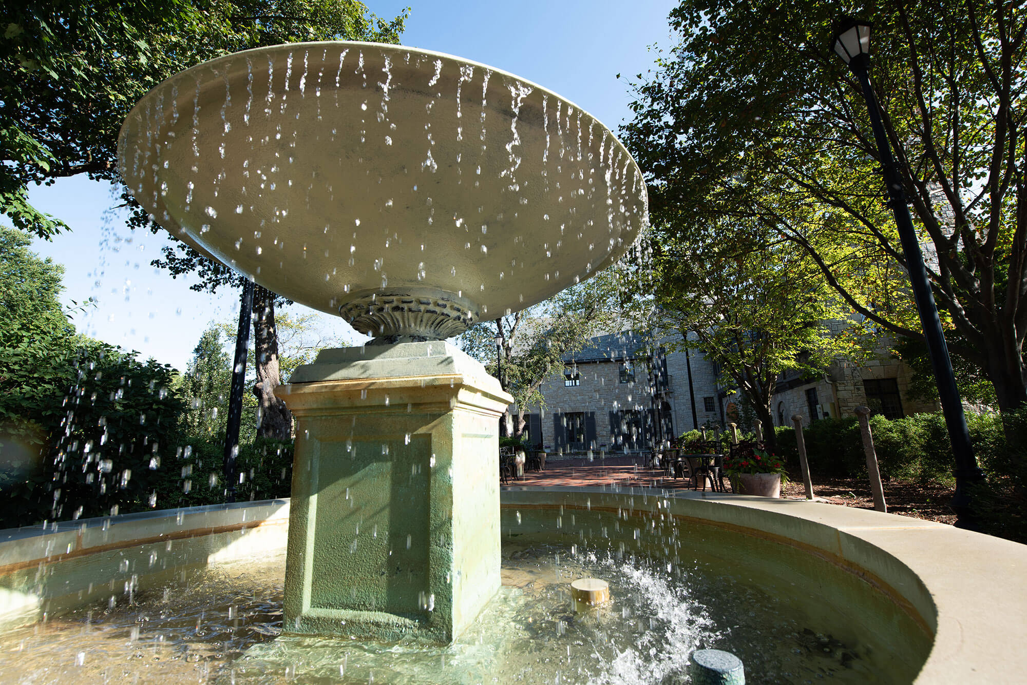 The Jacob Fountain in the summer