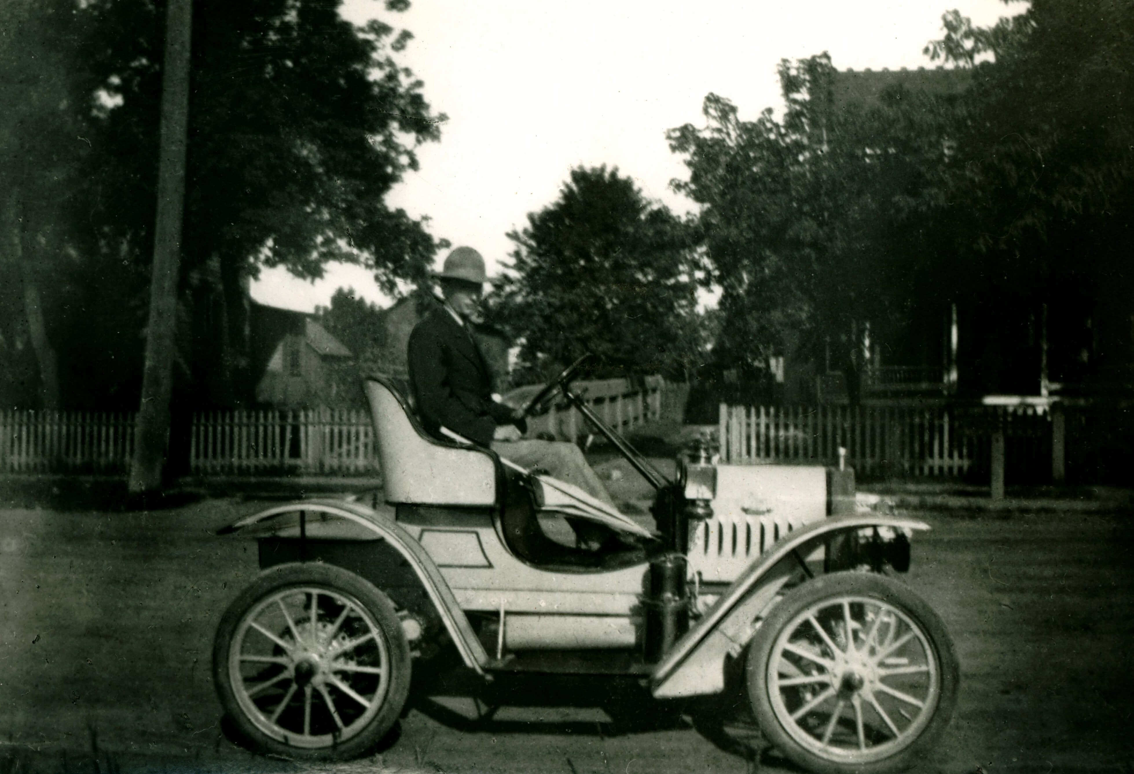 Davis Ewing in a Roundabout circa 1919