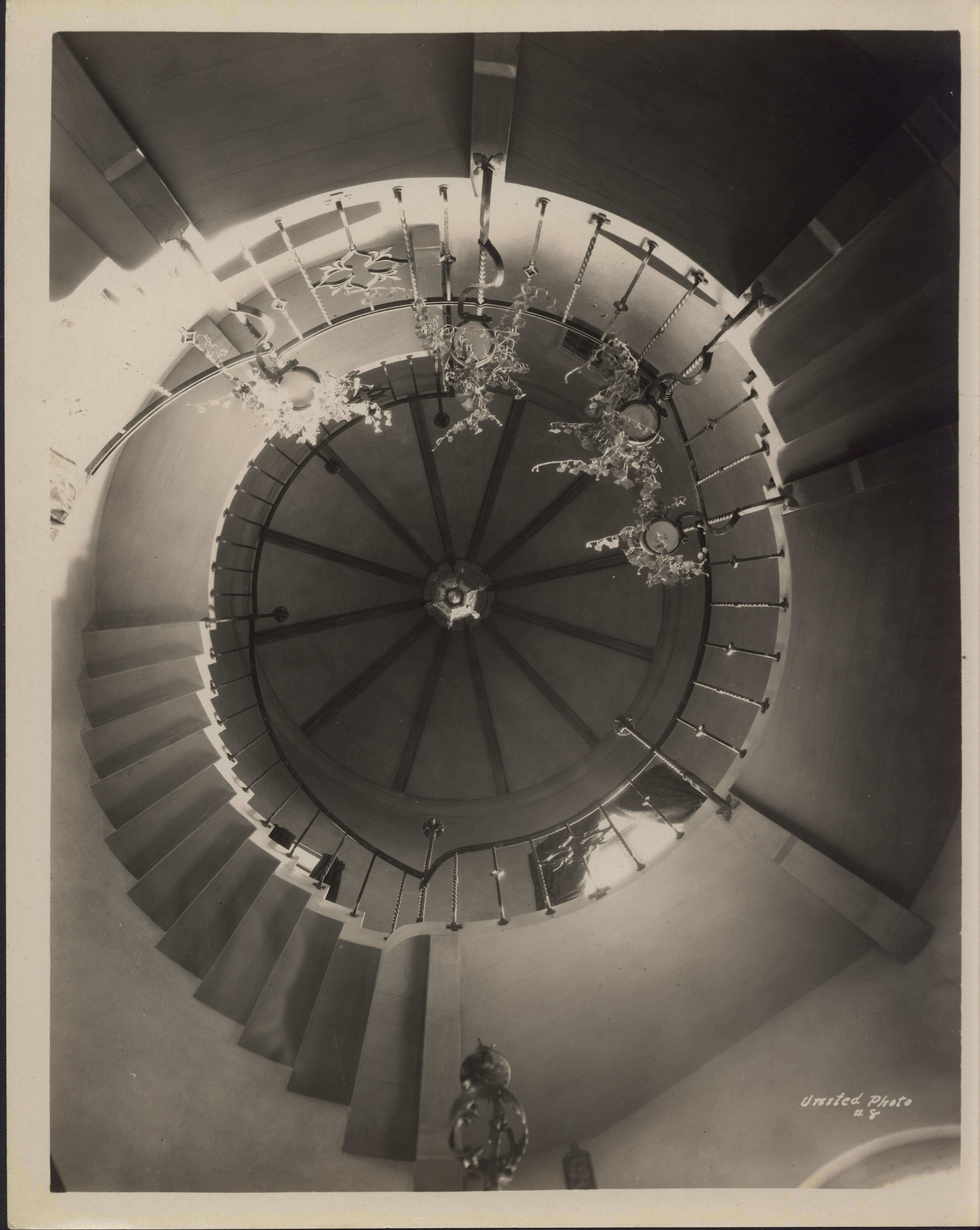 Stairs inside of the Ewing Manor.