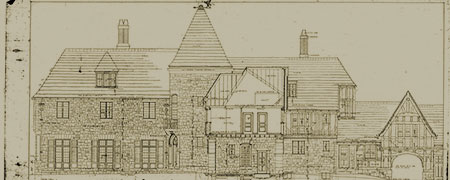Blueprint of Ewing Manor
